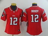 Women Nike Patriots 12 Tom Brady Red Inverted Legend Limited Jersey,baseball caps,new era cap wholesale,wholesale hats